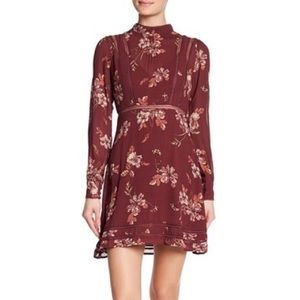 NWT fall floral print mock dress